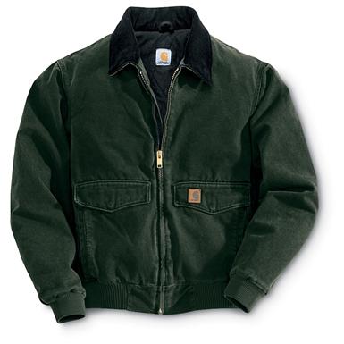 Tall Carhartt® Sandstone Bomber Jacket - 125135, Insulated Jackets ...