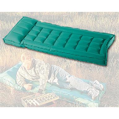 Sevylor® Single Box Rubber / Cotton Camping Mattress with Raised Pillow
