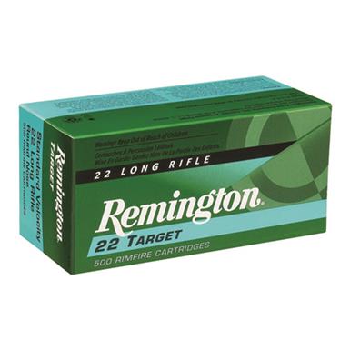 Remington 22 Targetm, .22LR, LRN, 40 Grain, 500 Rounds