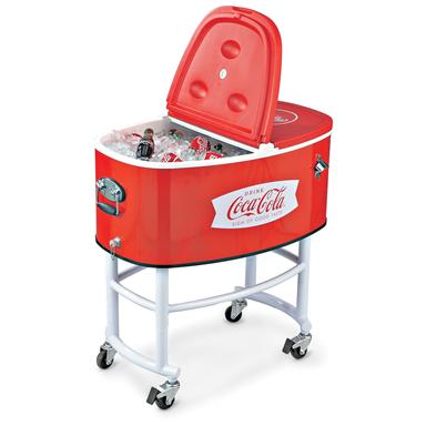 Coca Cola Rolling Party Cooler 129532 Decorative Accessories Coca Cola Rolling Party Cooler