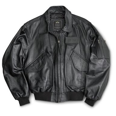 Alpha® CWU 45 / P™ Leather Flight Jacket - 129699, Tactical Clothing at ...