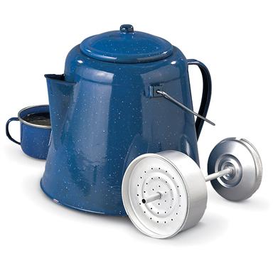 20 Cup Enamel Percolator Coffee Pot Royal Blue 130025 Cookware 20 Cup Enamel Percolator Coffee Pot Royal Blue