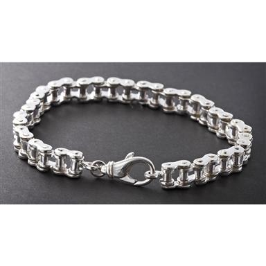 Men S Wildthings 9 Sterling Silver Bike Chain Bracelet 130131 Men S Wildthings 9 Inch Sterling Silver Bike Chain Bracelet