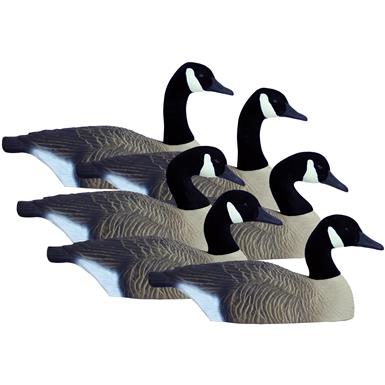 6-Pk. Higdon Standard Size Half Shell Canada Goose Decoys