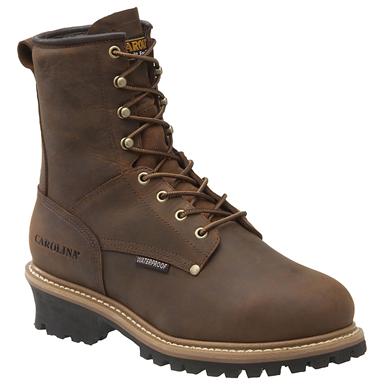 Men's Carolina® 600 gram Thinsulate 8" Internal MetGuard Steel Toe Logger Boots