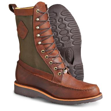 Men&#39;s Chippewa® 10&quot; Upland Moc - toe Boots, Mahogany - 136818, Hunting Boots at Sportsman&#39;s Guide
