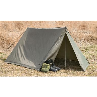 Used Austrian Military Tent, Olive Drab - 140436, Camo Tents ...