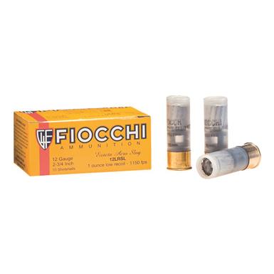 Fiocchi, Low Recoil Rifle, 12 gauge, 2.75", 1 oz., Slug Shot, 10 Rounds