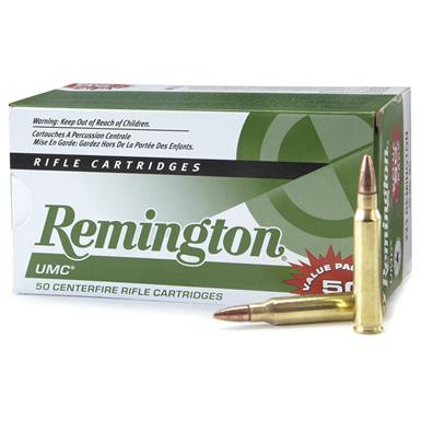 50 rounds Remington UMC .223 Rem. 55 Grain MC Centerfire Rifle Ammo ...