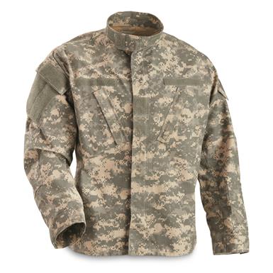 U.S. Military Surplus ACU PolyCotton Ripstop Long Sleeve Shirt, Like New