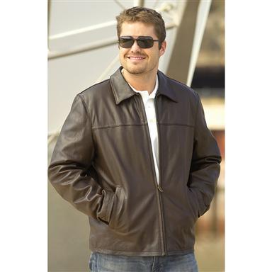 Columbia™ Hipster Leather Jacket, Brown - 150017, Insulated Jackets ...