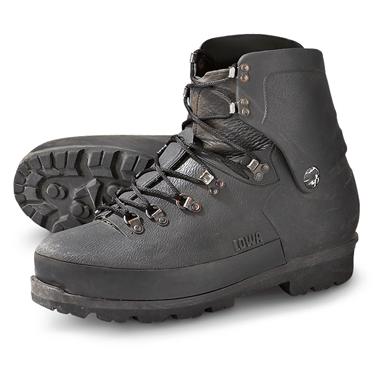 Men's Used German LOWA® Mountaineering Boots, Black - 151692, Military ...