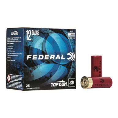 Federal Top Gun Target, 2 3/4" Shell, 1 oz., 12 Gauge Shotshells, 25 Rounds