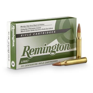 Remington UMC, .30-06 Springfield, MC, 150 Grain, 20 Rounds