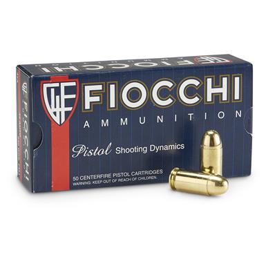Fiocchi Shooting Dynamics, .45 ACP, FMC, 230 Grain, 50 Rounds