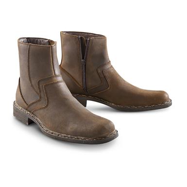 Men's RJ Colt® Fireside Zip Ankle Boots, Brown - 154802, Casual Shoes ...
