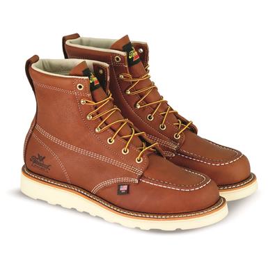Thorogood Men's American Heritage 6" Moc Toe Wedge Work Boots