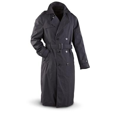 New U.S. Military All - weather Coat, Black - 158132, Uninsulated ...