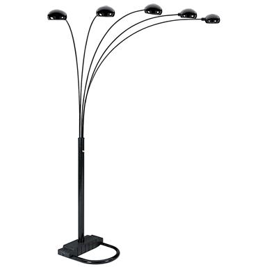 Polaris® Black 5 Arm Arch Floor Lamp - 163719, Lighting at Sportsman's Guide