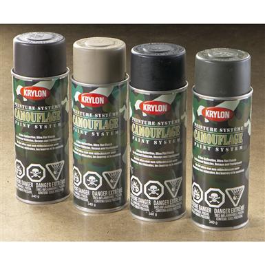 Krylon™ Camouflage Spray Paint Kit, 4 - Pk. - 163753, Garage & Tool ...