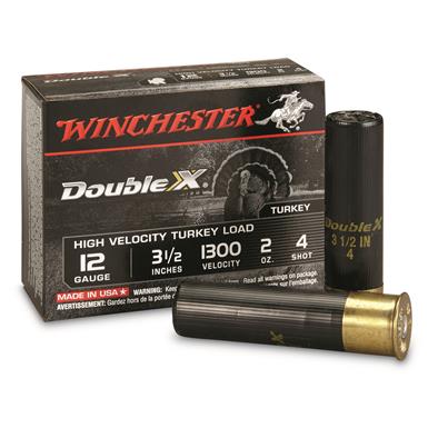 Winchester Double X High Velocity Turkey Loads, 12 Gauge, 3 1/2", 2 oz., 10 Rounds