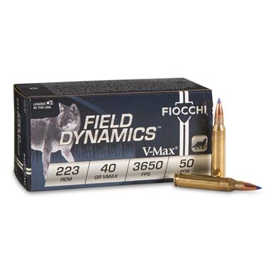 Fiocchi Extrema, .223 Remington, V-Max, 40 Grain, 50 Rounds