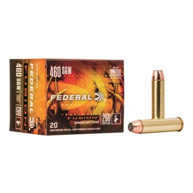 Federal Fusion, .460 S&W, JHP, 260 Grain, 20 Rounds