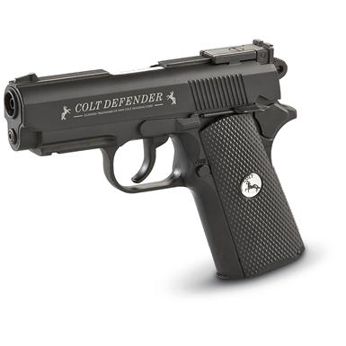 Colt Defender CO2 Air Pistol, Double Action, .177 Caliber BBs, 4 1/3" Barrel, 16 Rounds