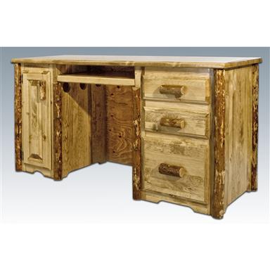 Montana Woodworks Glacier Country Computer Desk 178341 Office Montana Woodworks Glacier Country Computer Desk