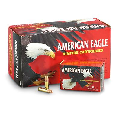 Federal American Eagle, .22LR, CPHP, 38 Grain, 400 Rounds