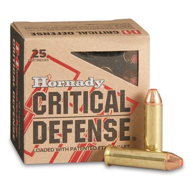 Hornady Critical Defense, .357 Magnum, 125 Grain, FTX, 25 Rounds