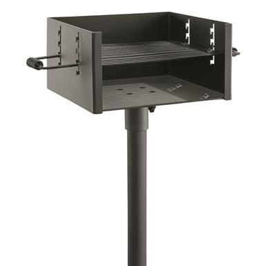 Guide Gear Large Heavy-Duty Park-Style Charcoal Grill