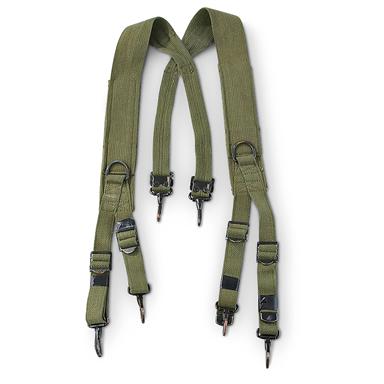 Norwegian Military Surplus M36 Suspenders, 2 Pack, New