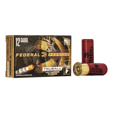 Federal Premium Vital-Shok, 12 Gauge, 2 3/4", 1 oz. TruBall Deep Penetrator Rifled Slug, 5 Rounds