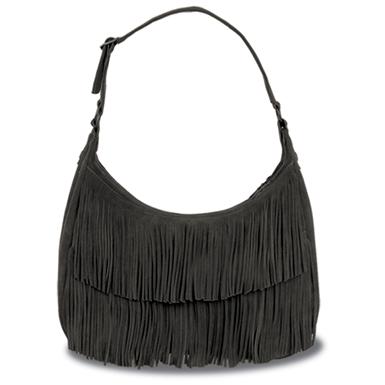 Minnetonka Moccasin Hobo Fringe Bag 186448 At Sportsman S Guide Minnetonka Moccasin Hobo Fringe Bag Black