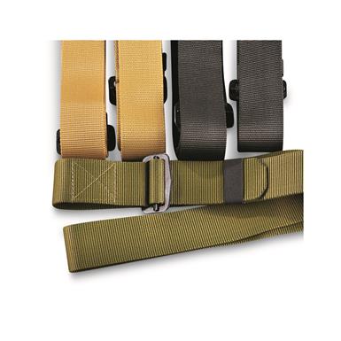Military-Style 50" Nylon BDU Belts, 2 Pack