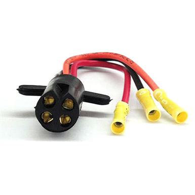RigRite® V-Groove Trolling Motor 3-wire Plug, 12/24V ... 12 24v trolling motor wiring diagram 