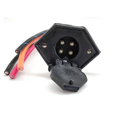 RigRite® V-Groove Trolling Motor 4-wire Receptacle, 12V/24V/36V