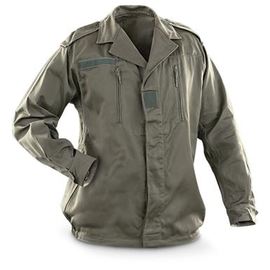 New French Military F2 Jacket, Olive Drab - 197075, Uninsulated ...