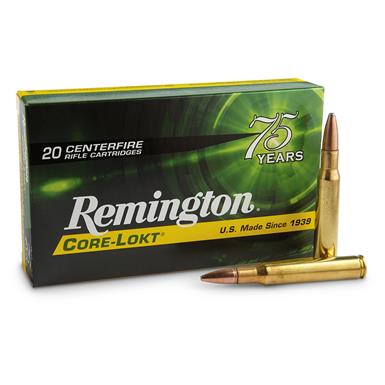 Remington Core-Lokt, .30-06 Springfield, PSP, 180 Grain, 20 Rounds