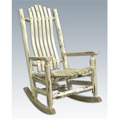 Montana Woodworks® Log Rocking Chair, Ready to Finish - 199386, Living ...