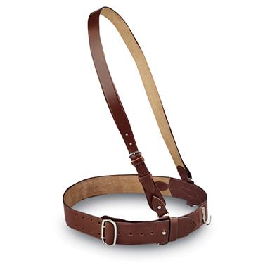 Sam Browne Leather Belt, Black - 20232, Shooting Accessories at ...