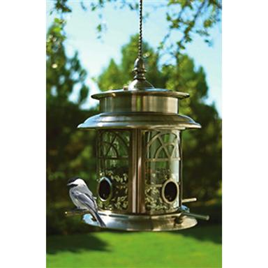 Arch Inlay Solar Bird Feeder - 208282, Bird Houses & Feeders at ...