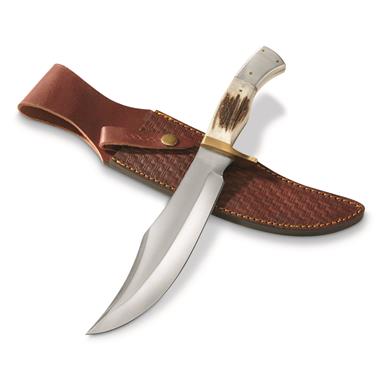 SZCO 13" Bowie Knife with Stag Handle