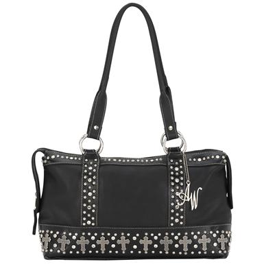 American West Rock Star Collection Hand Tooled Leather Handbag American West Rock Star Collection Hand Tooled Leather Handbag