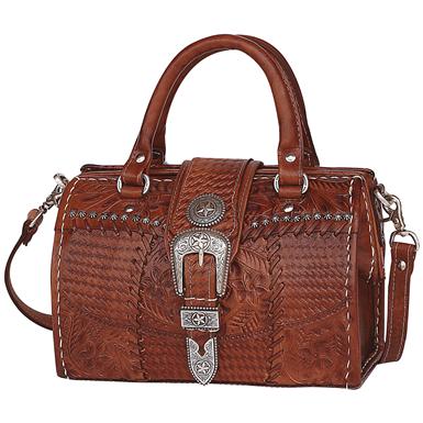 American West Retro Romance Collection Hand Tooled Leather Coach American West Retro Romance Collection Hand Tooled Leather Coach