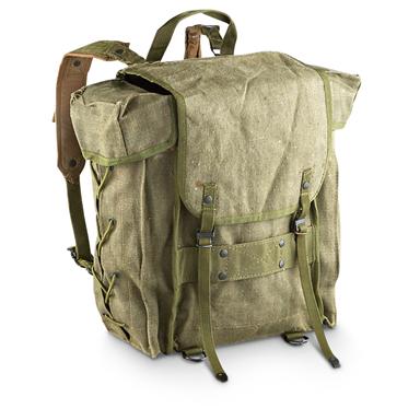 Used Italian Military Backpack, Olive Drab - 211695, Rucksacks ...
