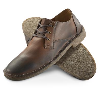 Men's Denver Hayes® Quad Comfort® Lace-up Crepe-sole Oxfords, Brown ...