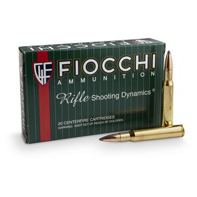 Fiocchi Rifle Shooting Dynamics, .30-06 Springfield, PSP, 150 Grain, 20 Rounds
