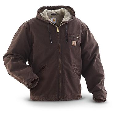 Carhartt Hooded Sandstone Sierra Jacket - 215190, Insulated Jackets ...
